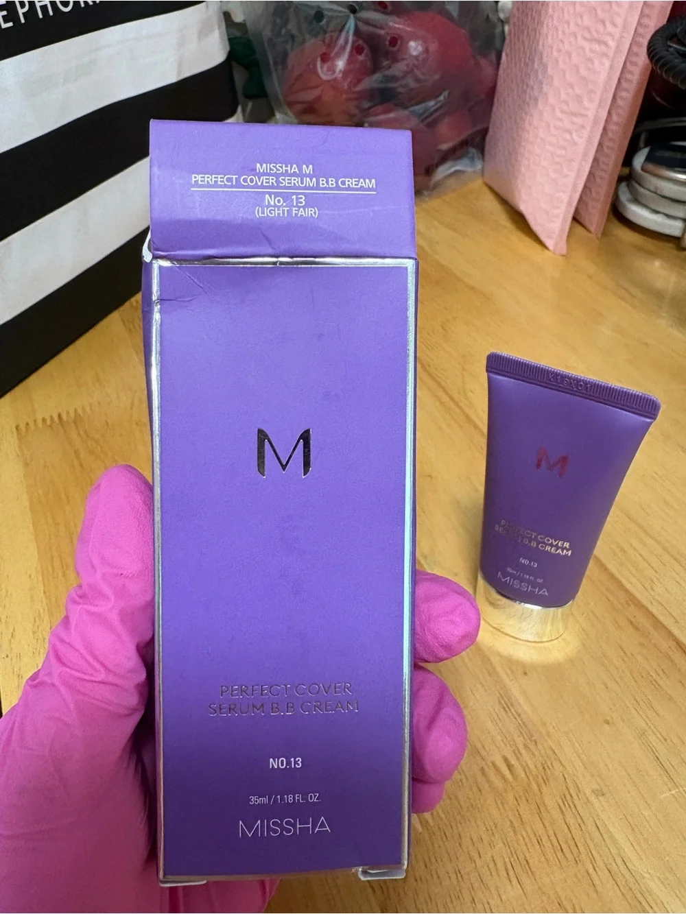 Missha M Perfect Cover Serum B.B Cream No13 (light fair) full Sz 1.18oz, BNIB